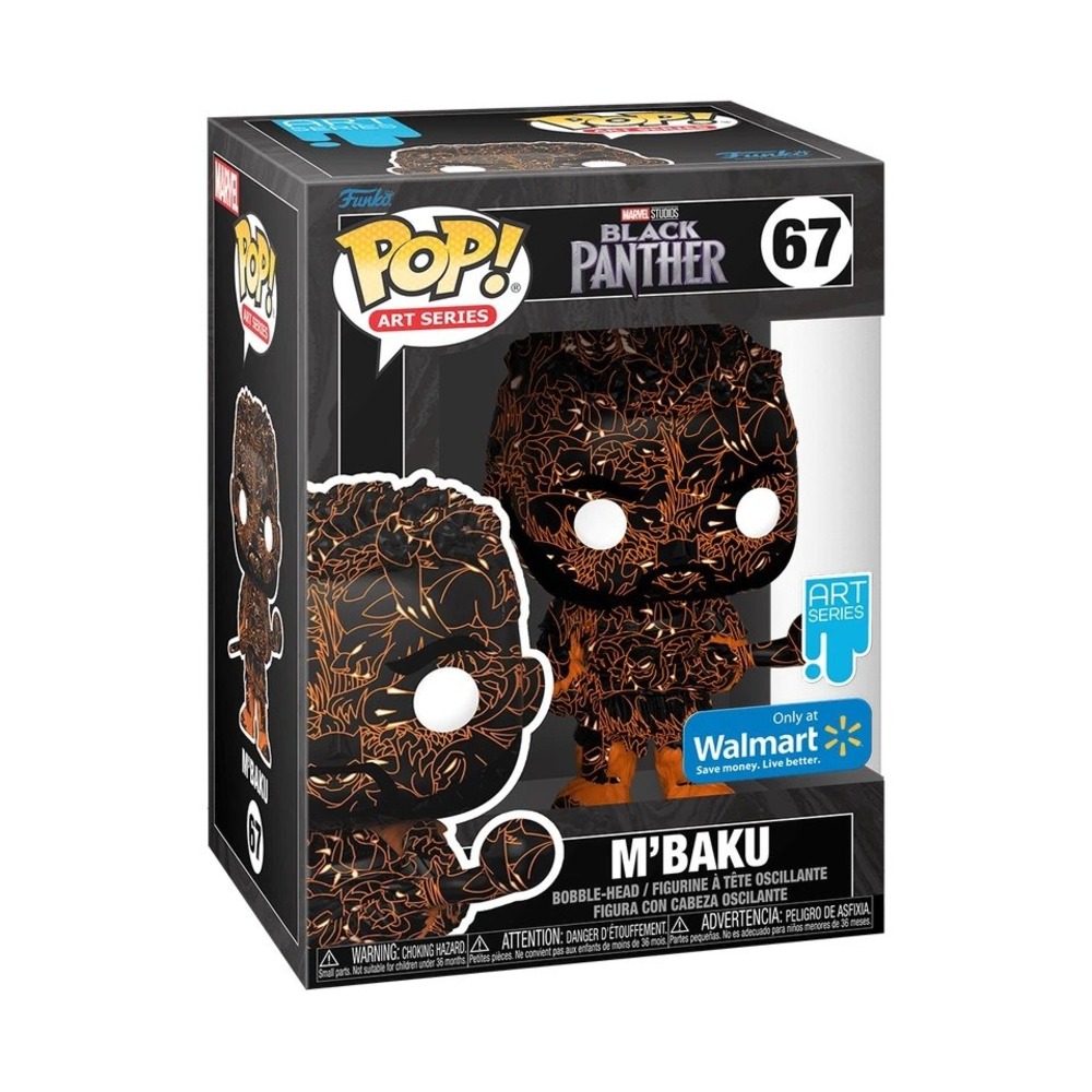 Funko Pop Art Series Black Panther M'Baku 67 Walmart Exclusive Bobble-Head New